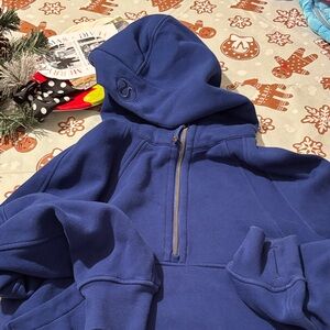 Lululemon Scuba Blue Half-Zip Hoodie